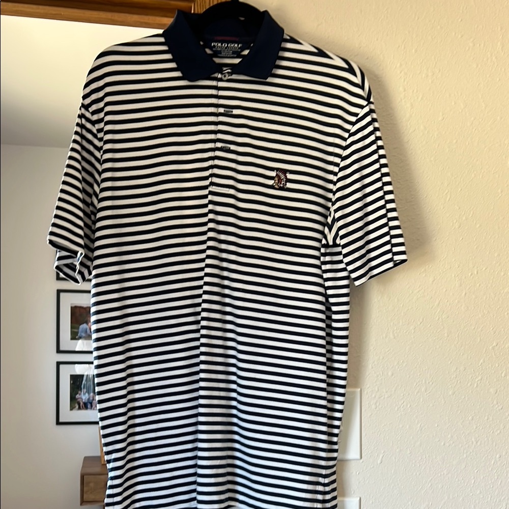 Polo by Ralph Lauren Men's Navy Striped Shirt